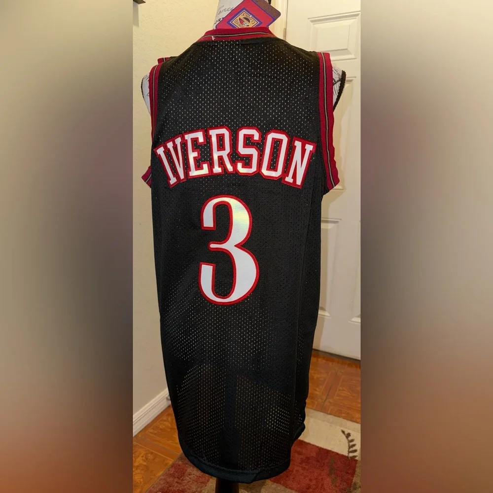 Mitchell & Ness Allen Iverson 97-98 Sixers #3 Basketball Jersey Authentic- NWT - Picture 4 of 6
